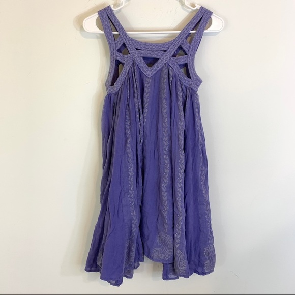 Free People FP One Paisley Vine Cut Out Dress Top - Picture 5 of 15